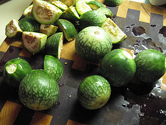 thai eggplant, solanum melongena